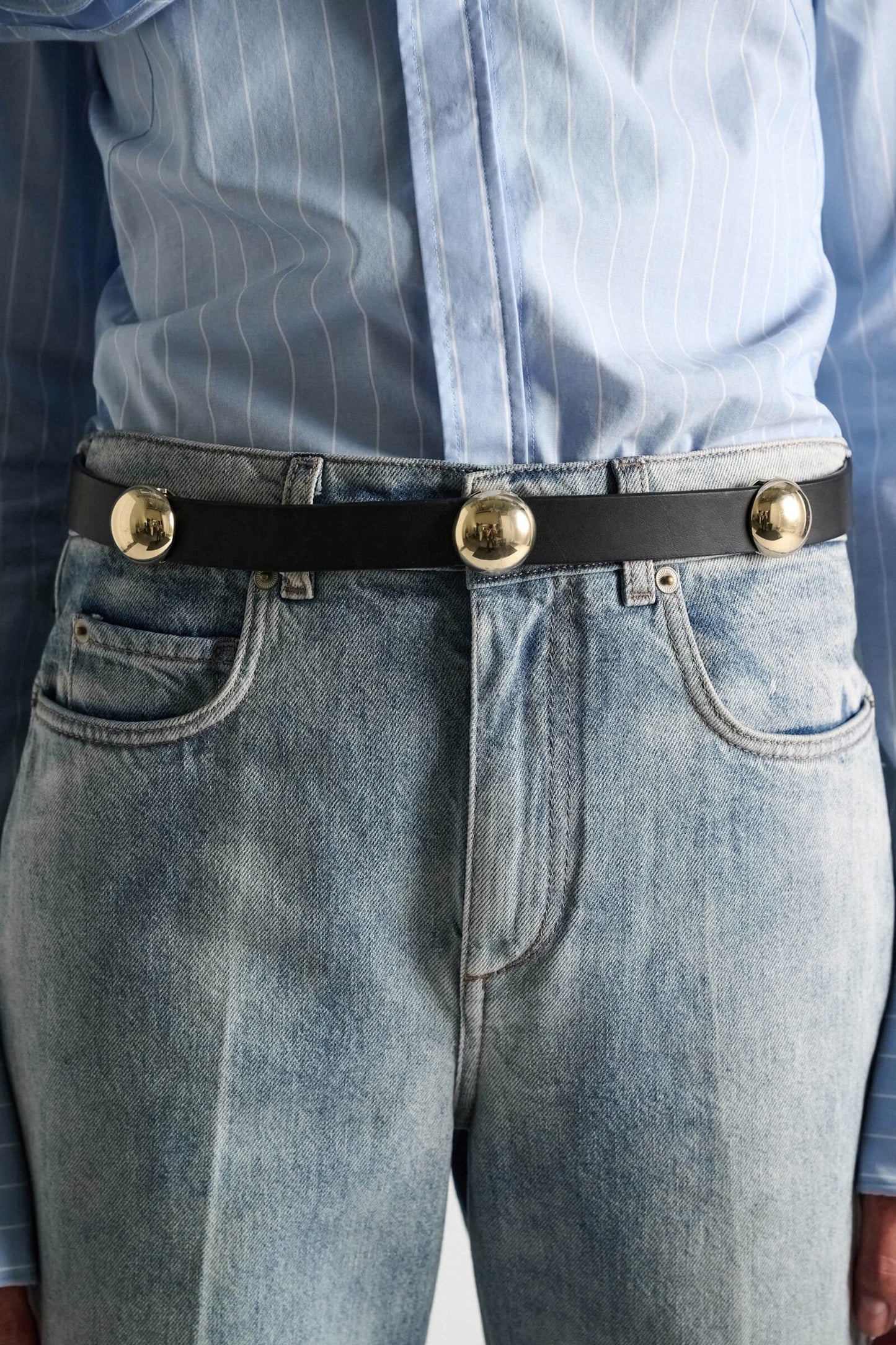 TRUE CUOIO 3cm STUD BELT