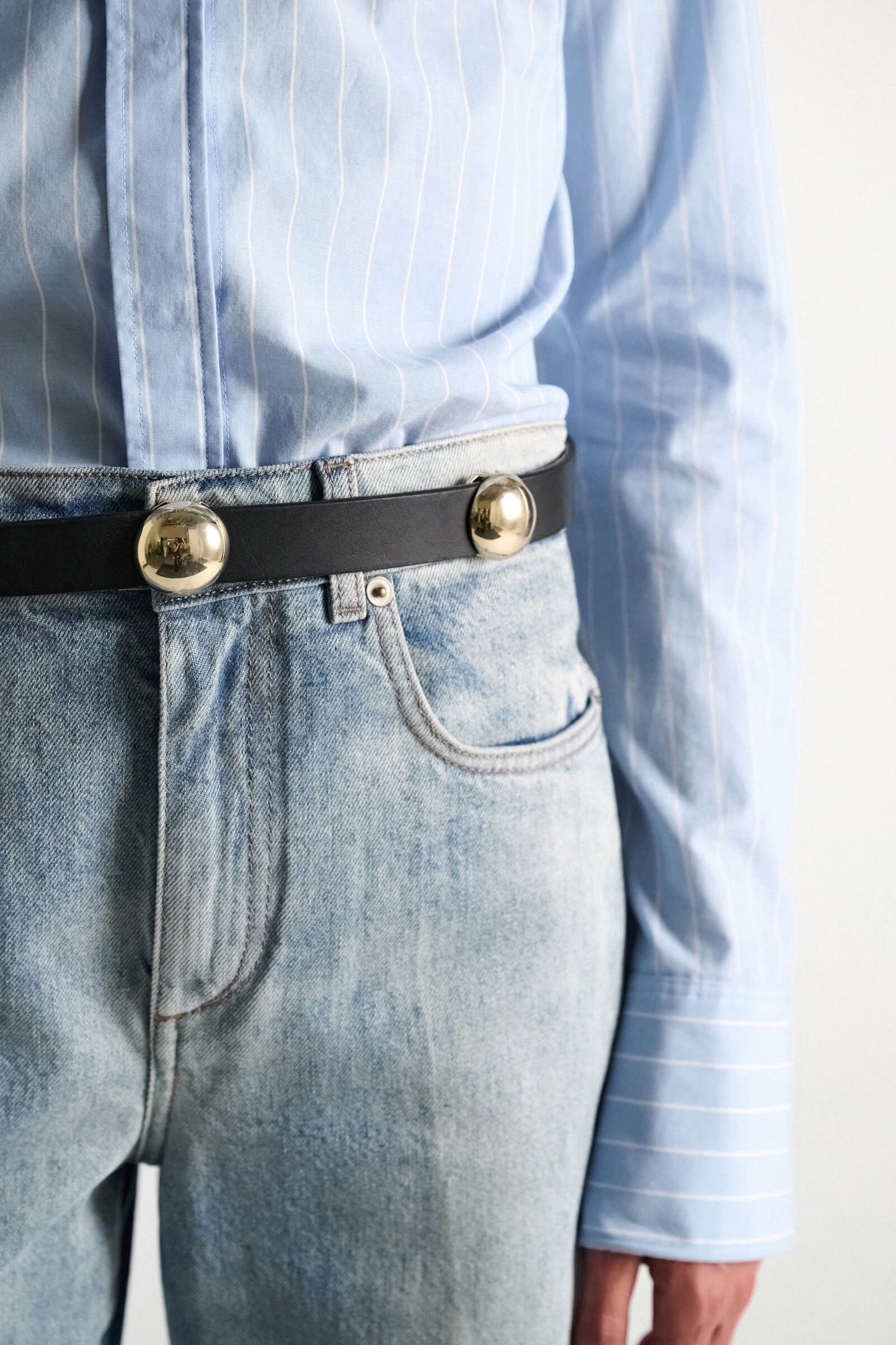 TRUE CUOIO 3cm STUD BELT