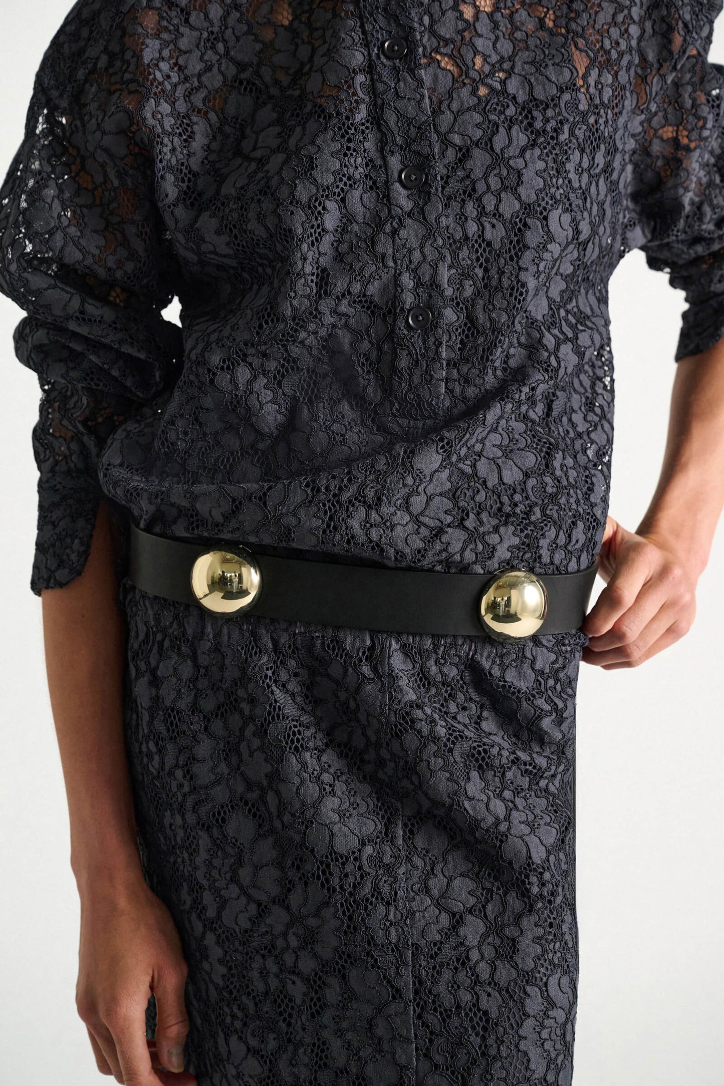 TRUE CUOIO 5cm STUD BELT