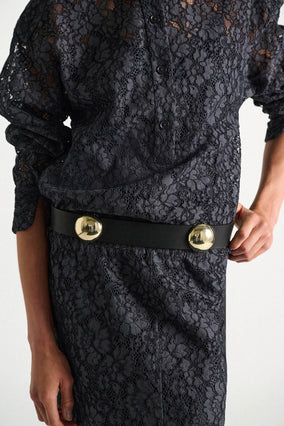 TRUE CUOIO 5cm STUD BELT