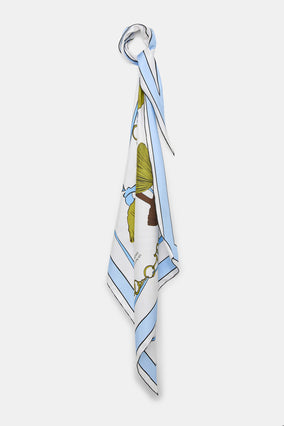 BLUE COSMIC FUNGHI SCARF