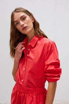 CHIARA LONG SLEEVE SHIRT- CLASSIC- WATERMELON