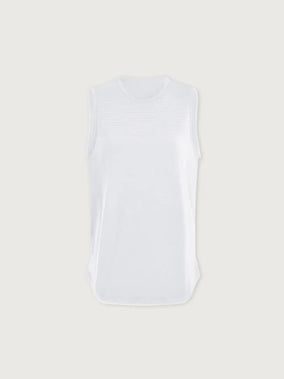 NOLAN SEAMLESS LONGLINE TANK-WHITE