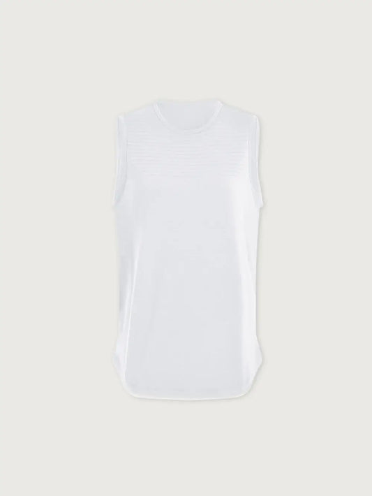 NOLAN SEAMLESS LONGLINE TANK-WHITE