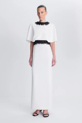 Vantrel S/S Gown - Ivory