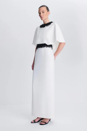 Vantrel S/S Gown - Ivory