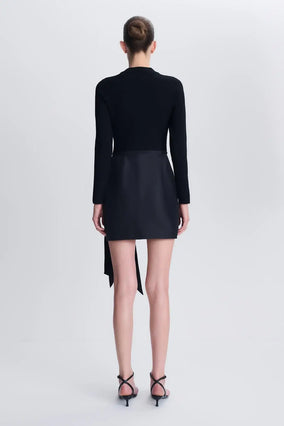 Tedda L/S Mini Dress - Black