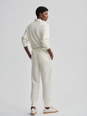 DAVIDSON SWEAT- IVORY MARL FLECK