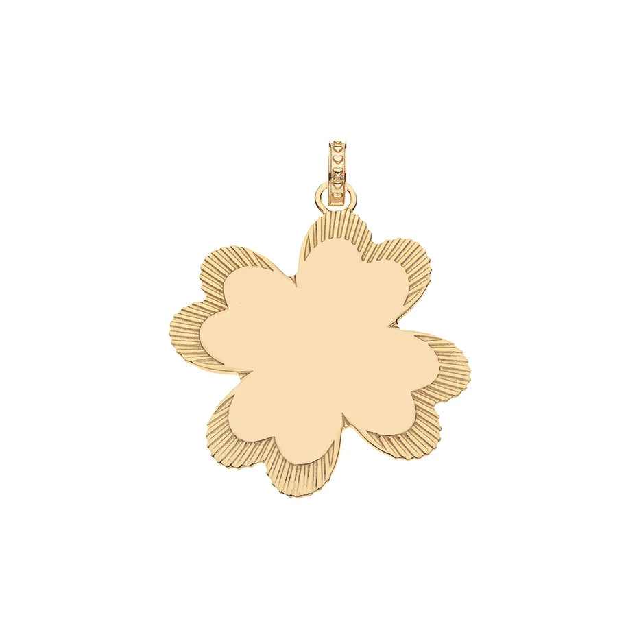 LUCKY IN LOVE CLOVER PENDANT IN TURQUOISE