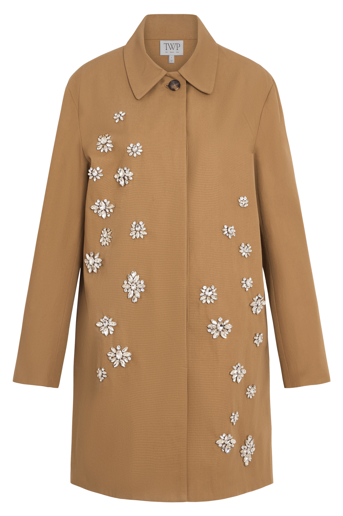 EDINBURGH COAT W/ CRYSTALS IN WATERPROOF CANVAS