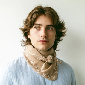 Stitched Cashmere in Oat