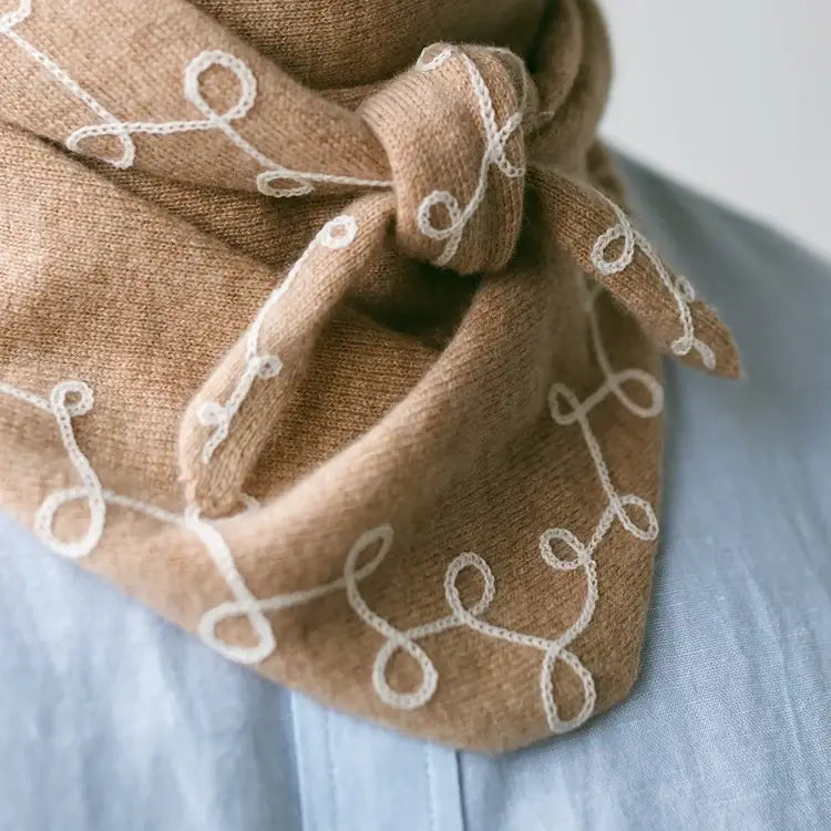 Stitched Cashmere in Oat