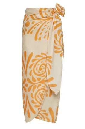 MAPARA LINEN SKIRT- YELLOW