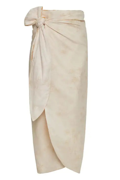 MAPARA LINEN SKIRT- YELLOW