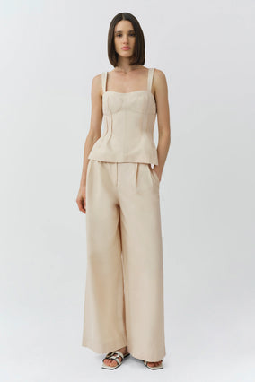 LEROY PLEATED WIDE LEG PANT