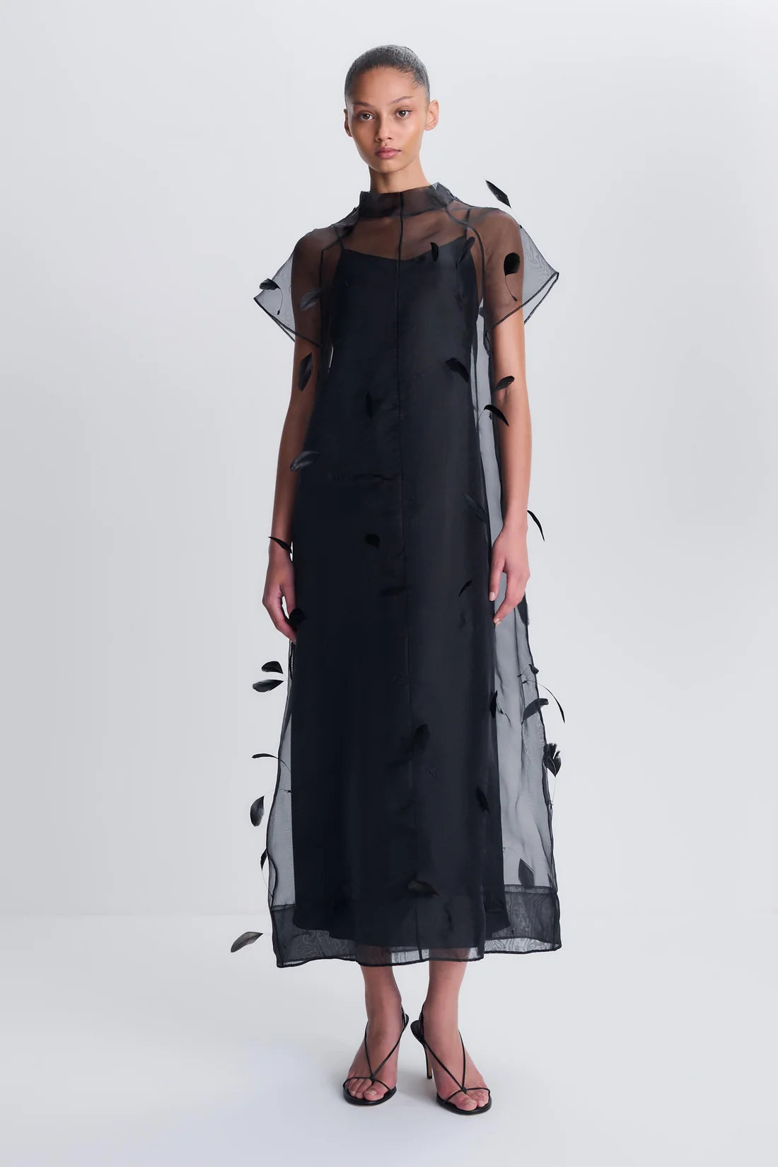 Pauline S/S Midi Dress - Black