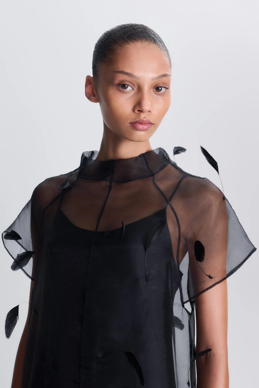 Pauline S/S Midi Dress - Black