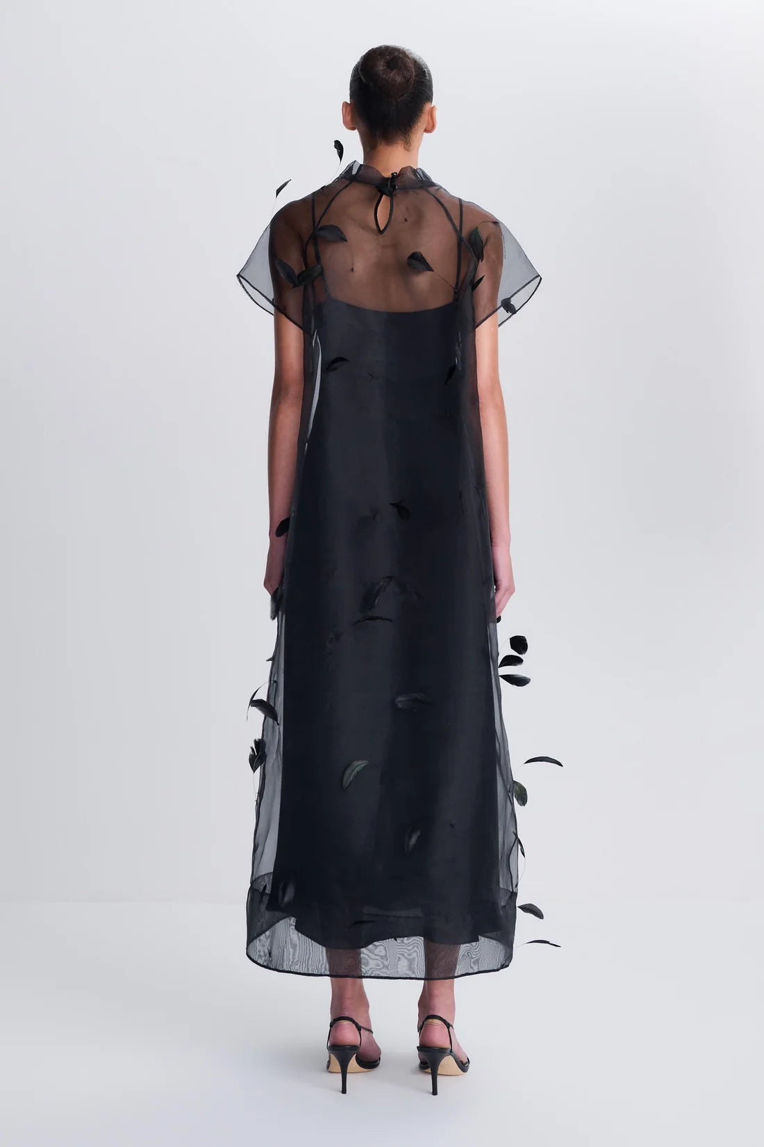 Pauline S/S Midi Dress - Black