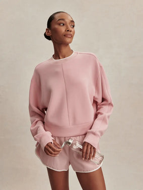 TASMIN CROPPED SWEAT- ZEPHYR MAUVE