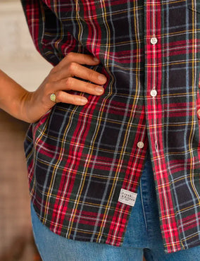 RELAXED BUTTON-UP SHIRT - GBRW MULTI PLAID