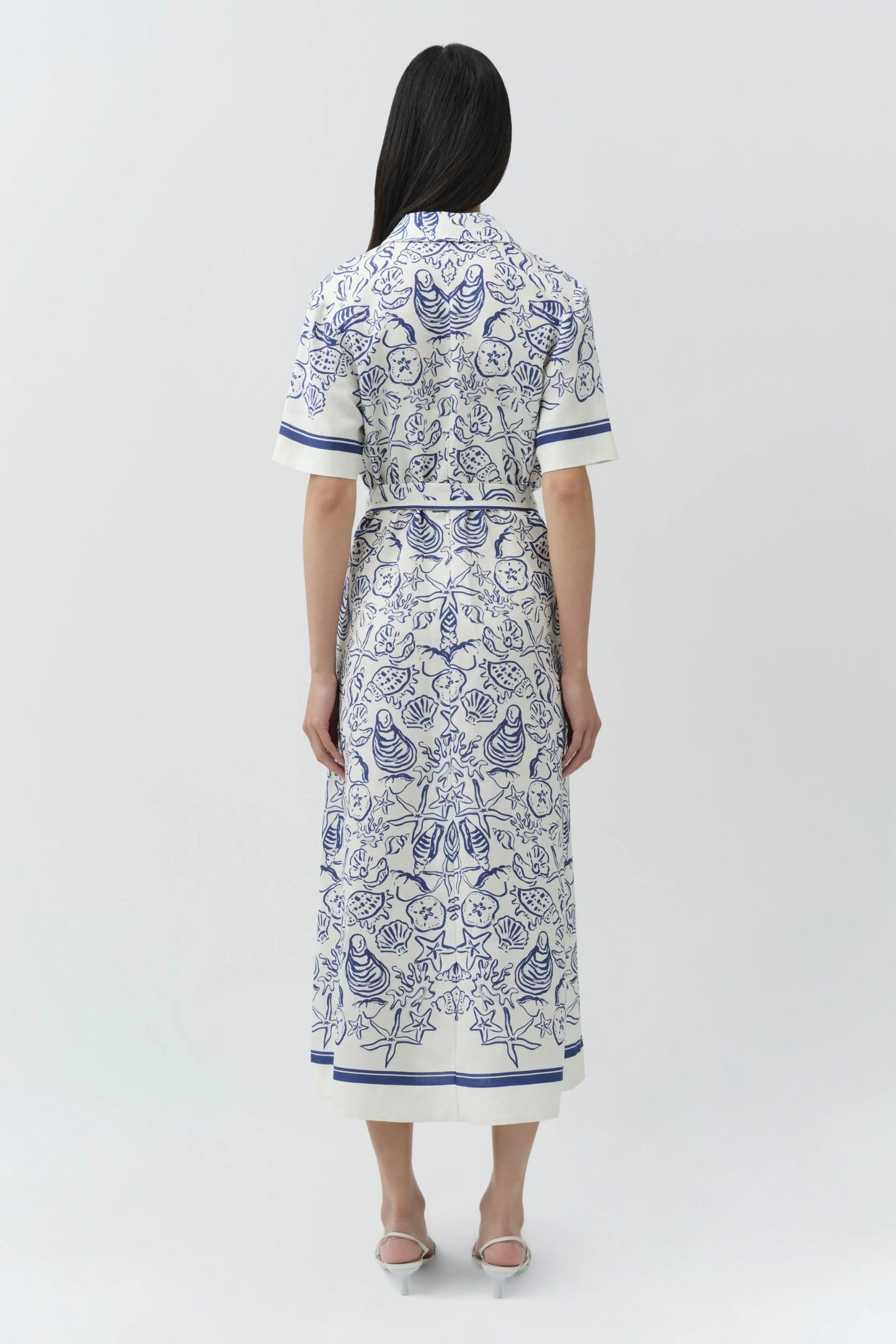 AUDRIA S/S BELTED MIDI DRESS