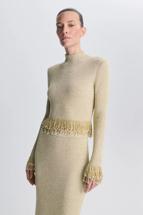 Zeni Midi Skirt - Gold