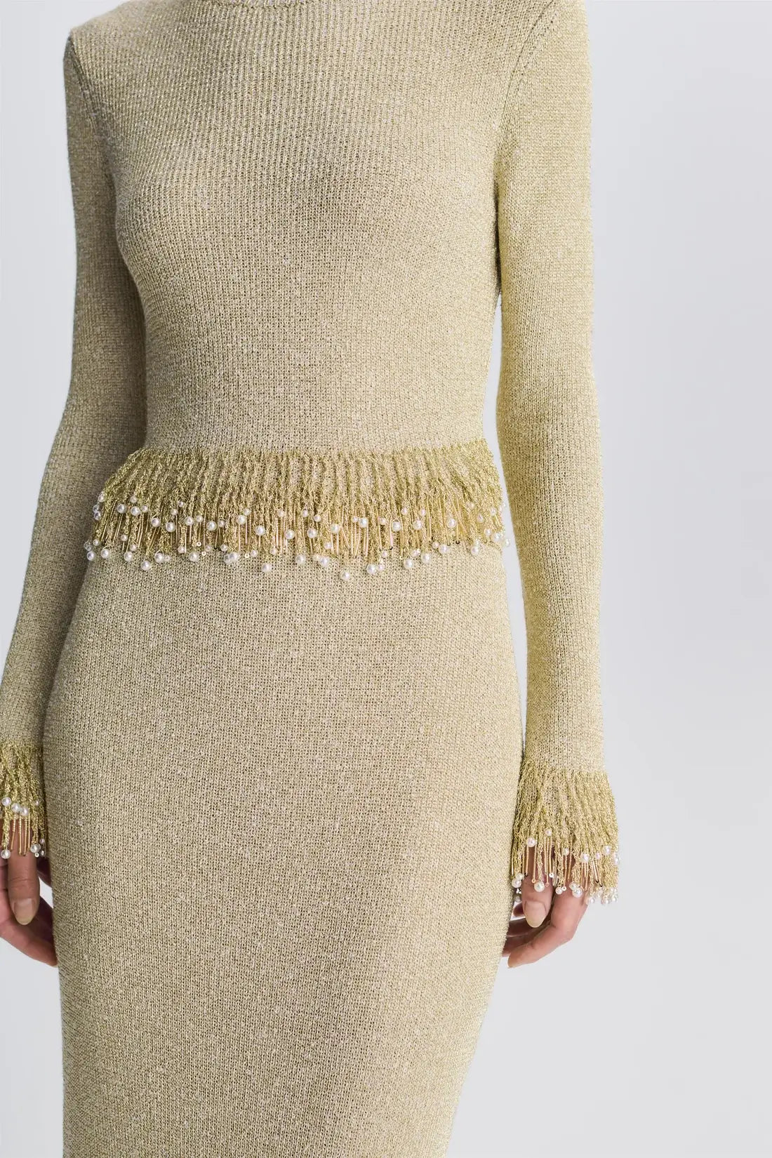 Zeni Midi Skirt - Gold
