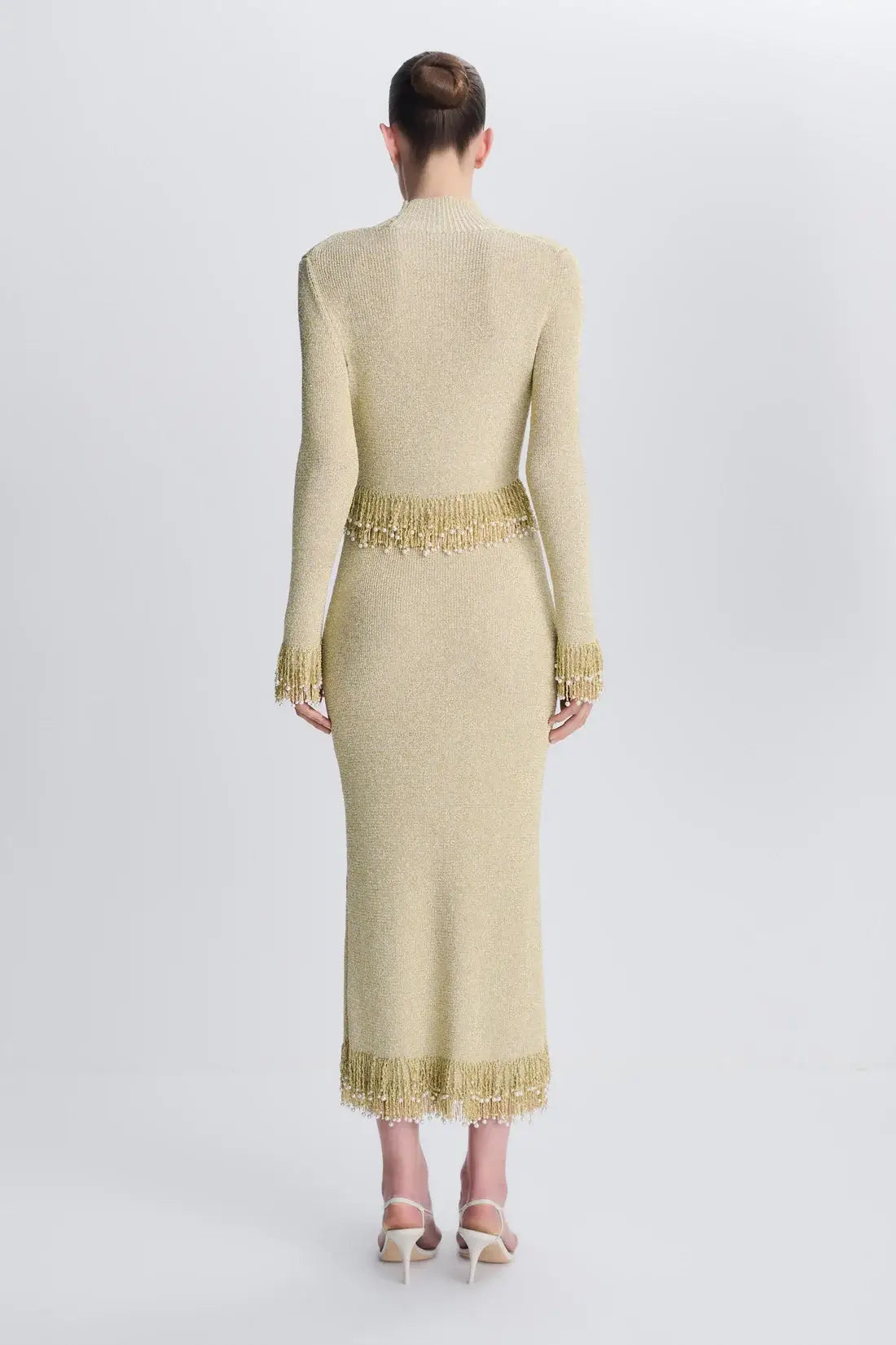 Zeni Midi Skirt - Gold
