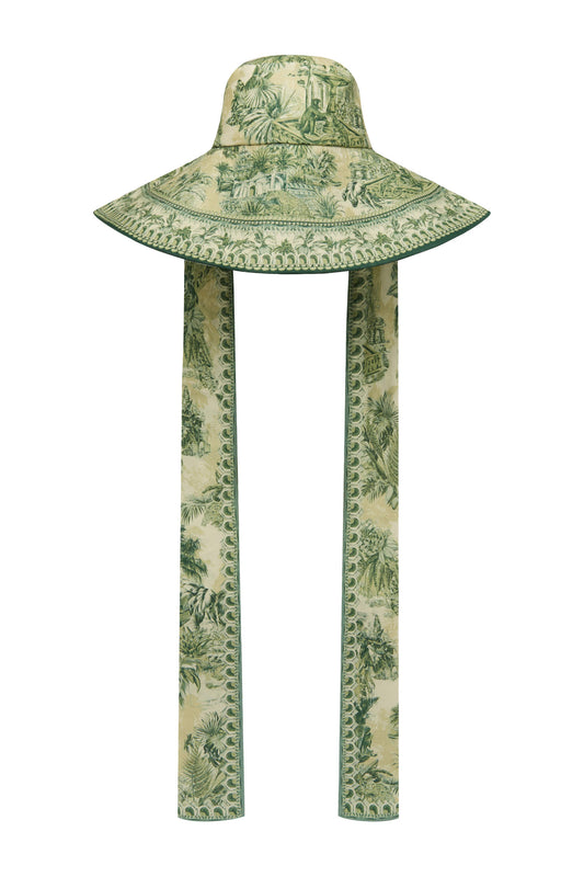 SARA WIDE BRIM TIE SUNHAT
