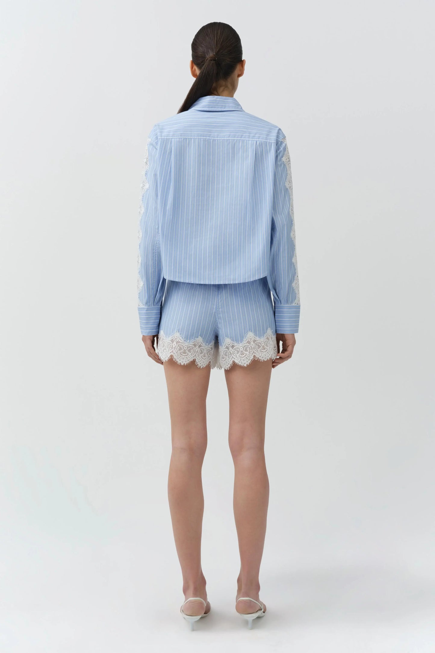 RENATA CROPPED BUTTON DOWN SHIRT