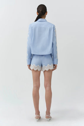 RENATA CROPPED BUTTON DOWN SHIRT