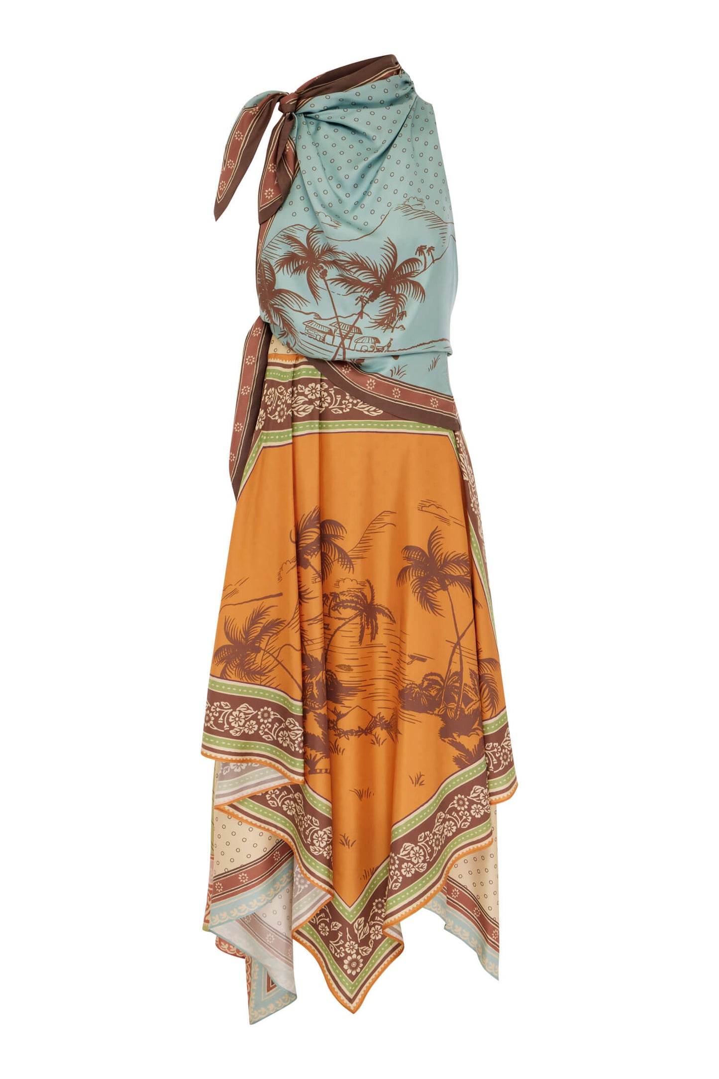 ALBERTA SCARF MIDI DRESS