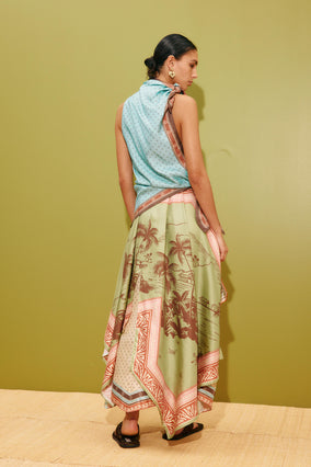 ALBERTA SCARF MIDI DRESS
