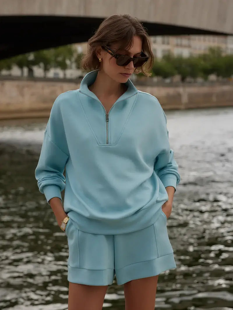 HAWLEY HALF ZIP SWEAT