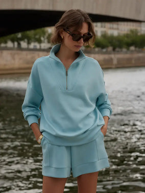 HAWLEY HALF ZIP SWEAT