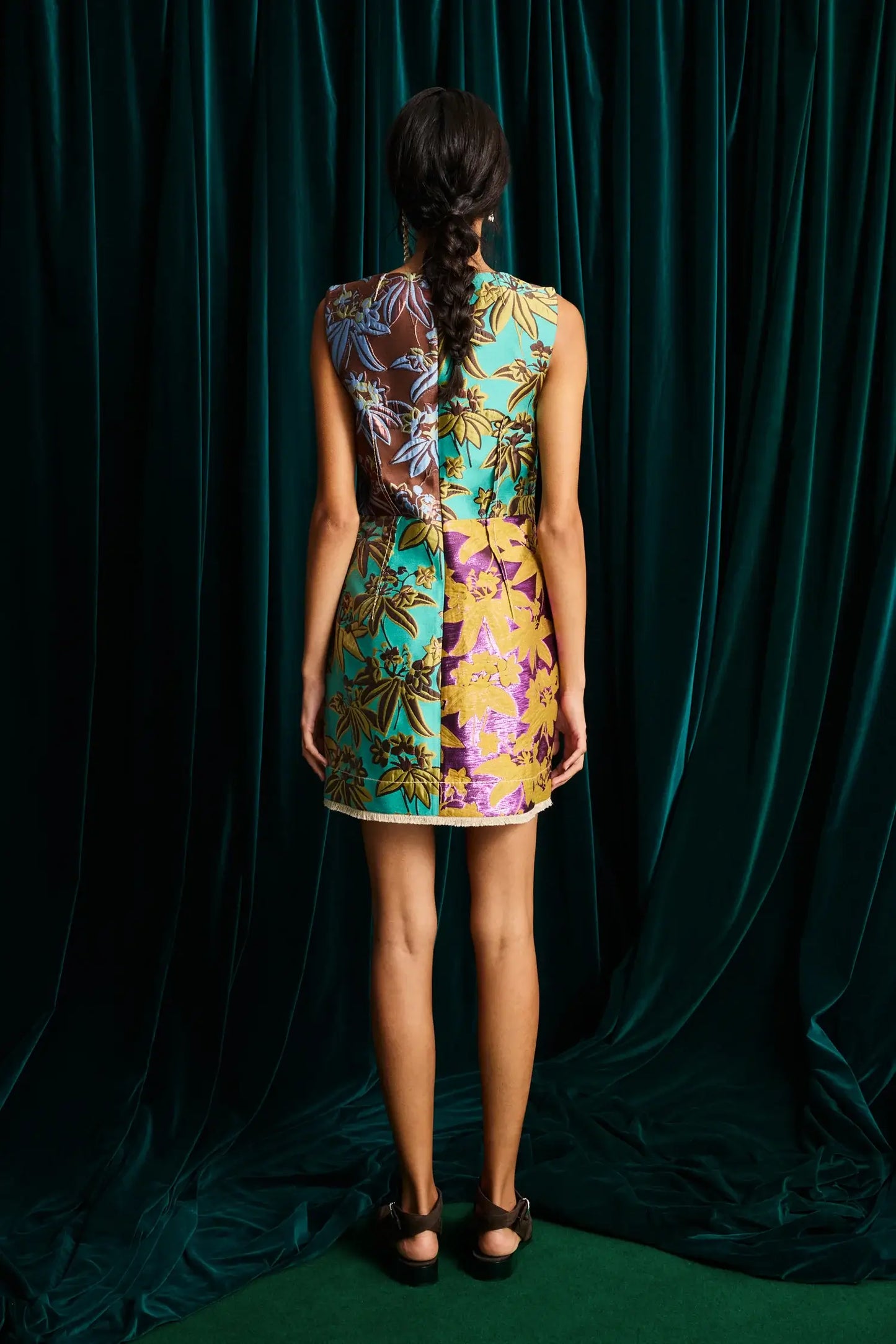 BODIE JACQUARD MINI DRESS