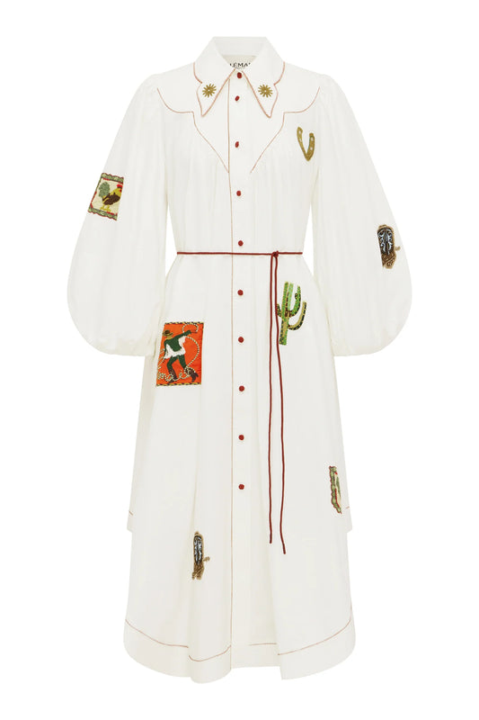 WESTWOOD EMBELLISHED SHIRTDRESS