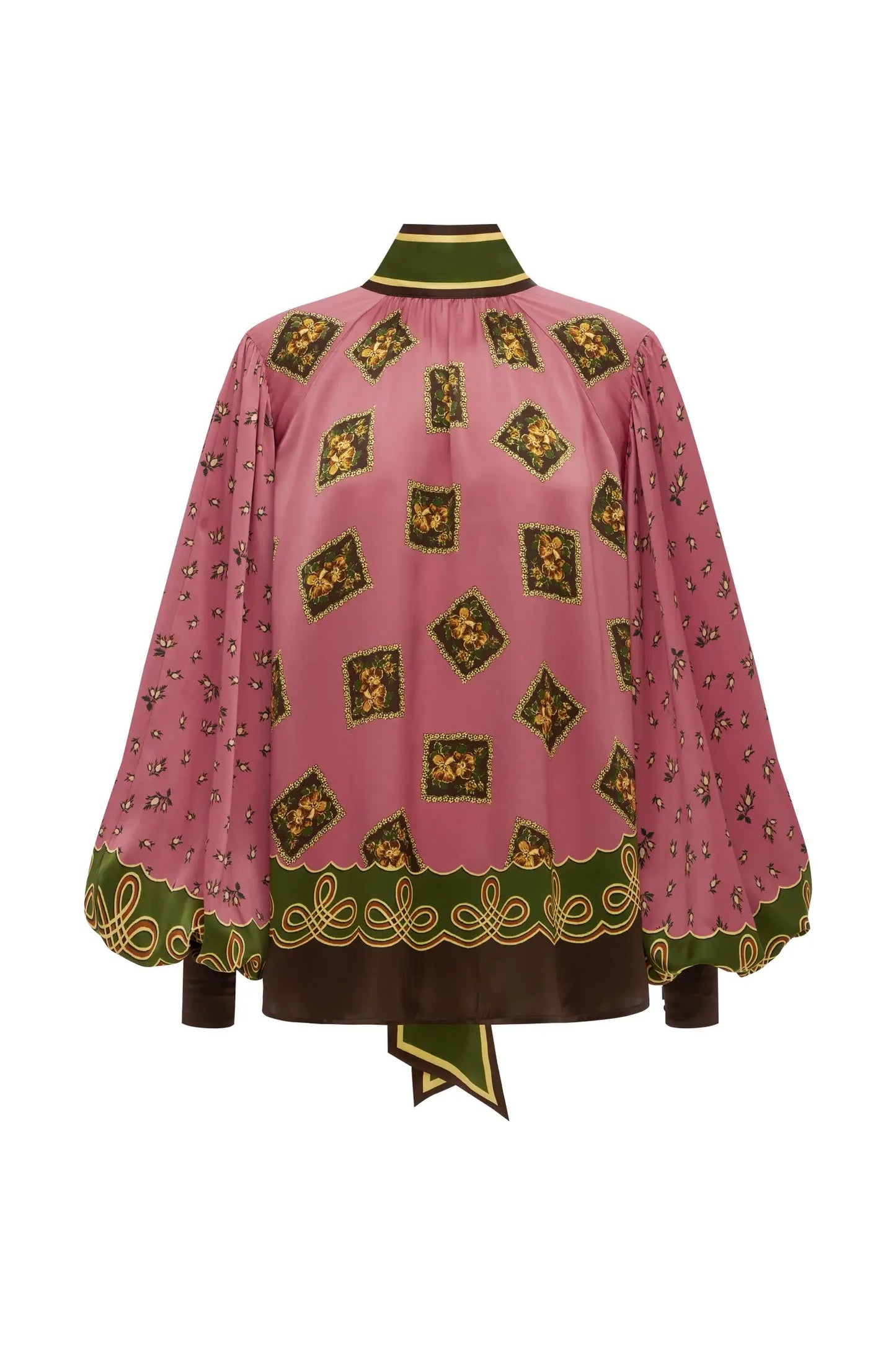 LACEY SILK BLOUSE