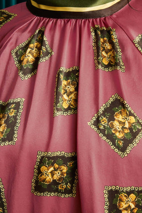 LACEY SILK BLOUSE