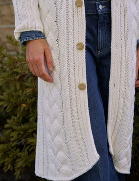 COTSWOLDS CABLE KNIT COAT