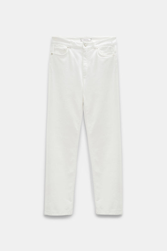 CROPPED JEANS- WHITE