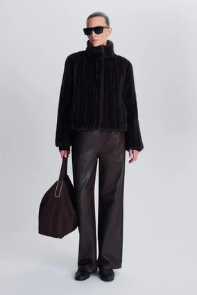 Sudie Short Jacket - Dark Chocolate