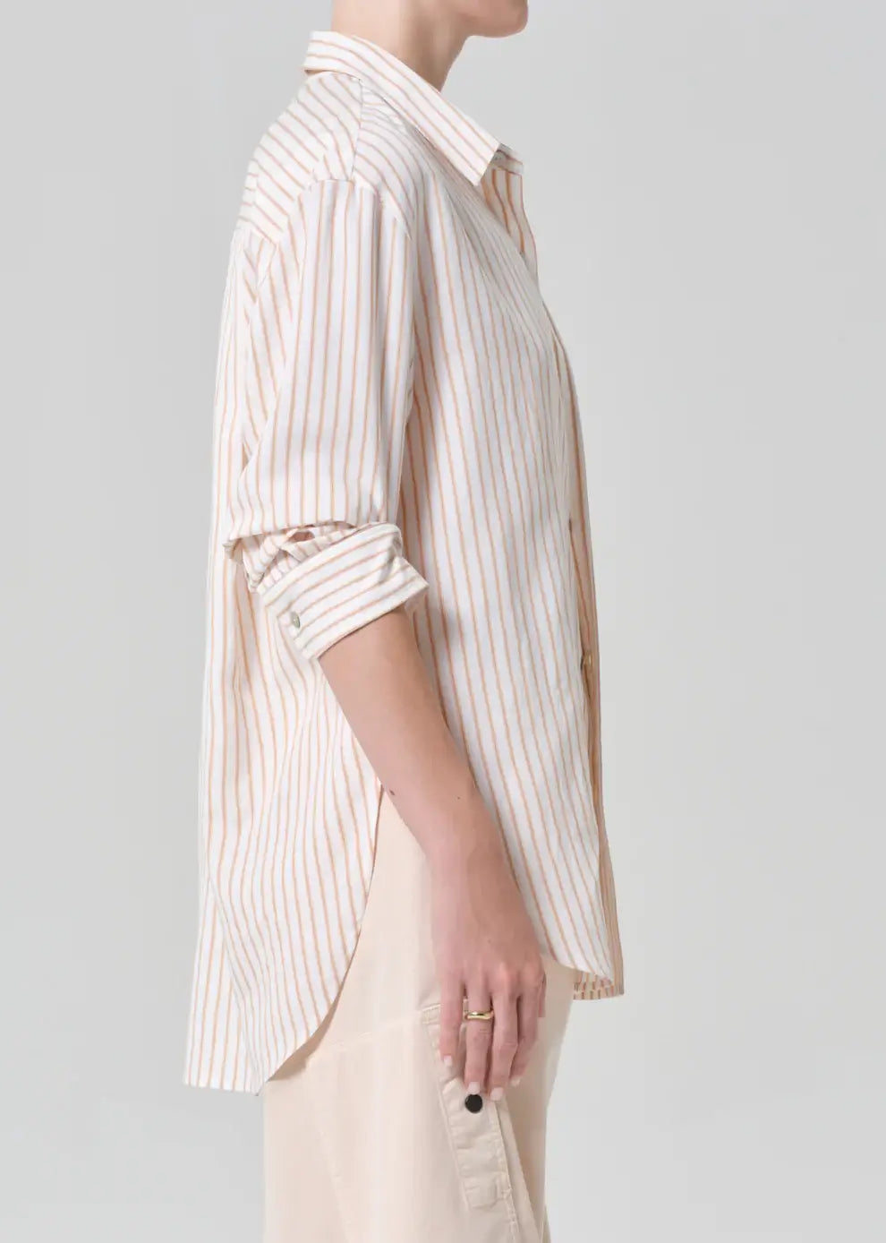 KAYLA SHIRT- SHERBET STRIPE