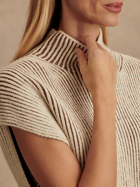 LAUREN PLATED KNIT TANK