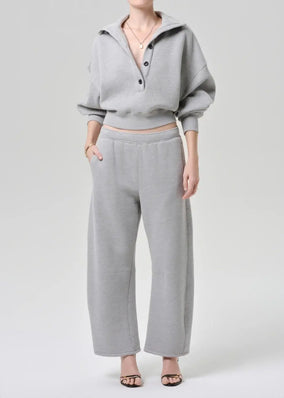 MIRELLE FUNNEL NECK IN HEATHER GREY