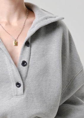 MIRELLE FUNNEL NECK IN HEATHER GREY
