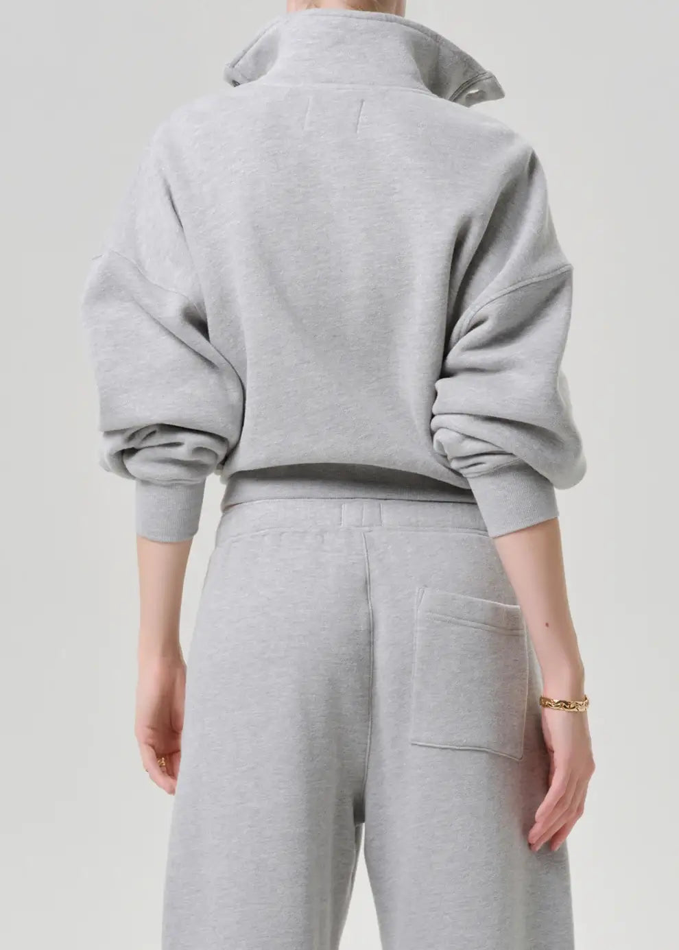 MIRELLE FUNNEL NECK IN HEATHER GREY