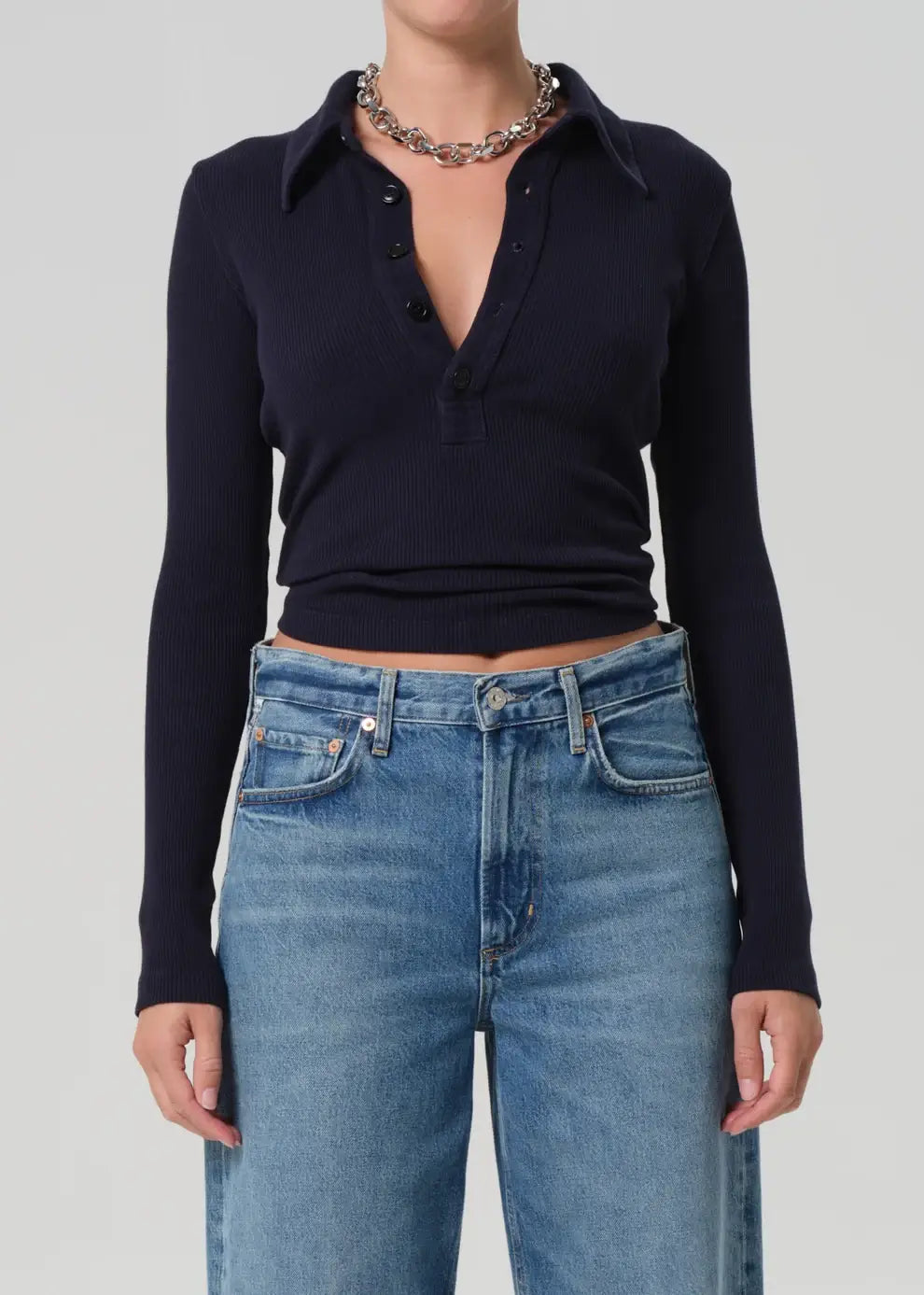 BREA 60S POLO- NAVY