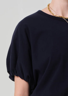 GIA BUBBLE TEE- NAVY
