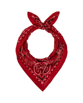 THE SILK BANDANA - TRUE RED